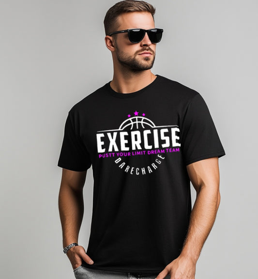 Men's Printed Exercise T-shirt