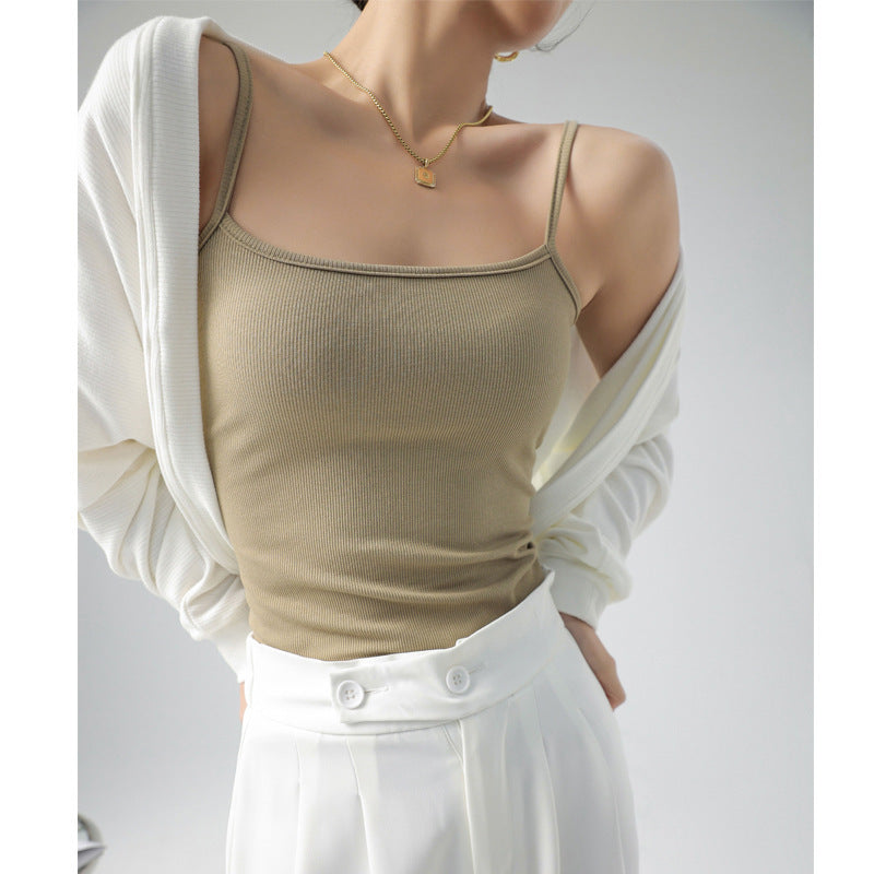 Inner Cover Supernumerary Breast Thread Can Be Outerwear Top