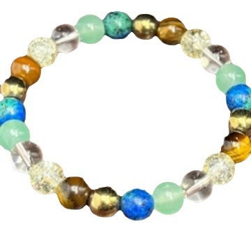 Citrine Tigereye Beaded Bracelet